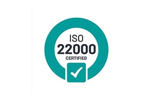ISO 22000 certification logo