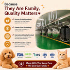 RoyalHugge human-grade freeze-dried production and international quality standards