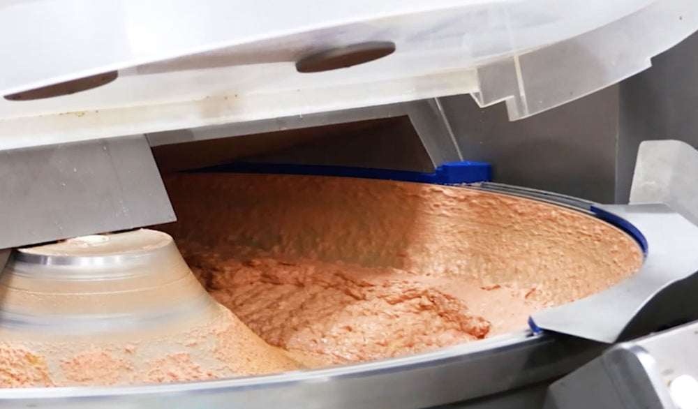 Ingredients being mixed during RoyalHugge pet food production