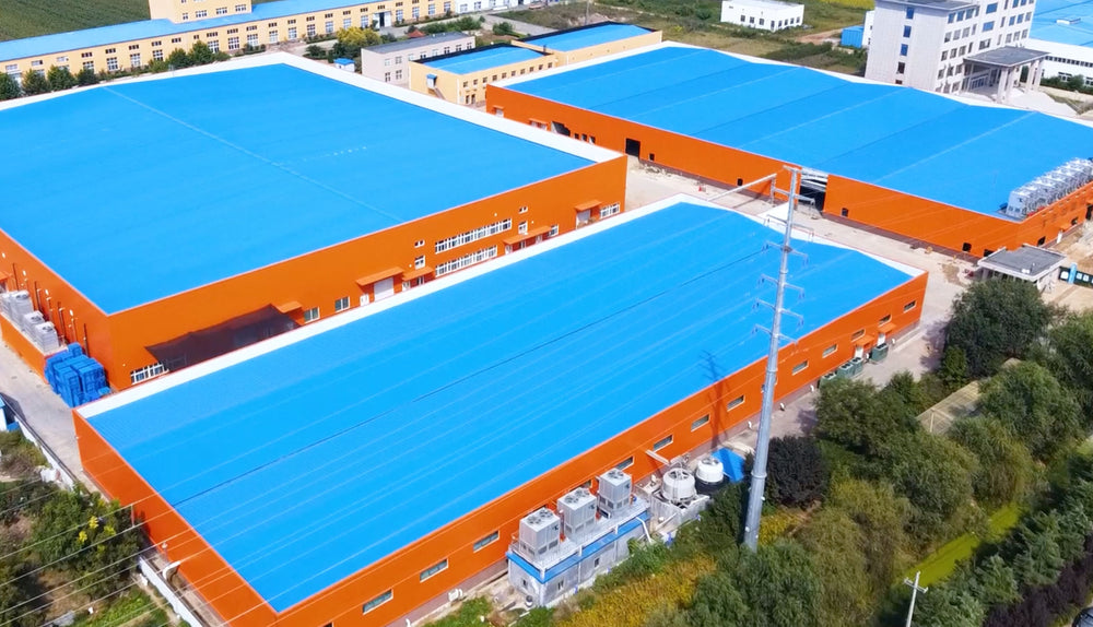 Aerial view of the manufacturing facility for RoyalHugge pet nutrition